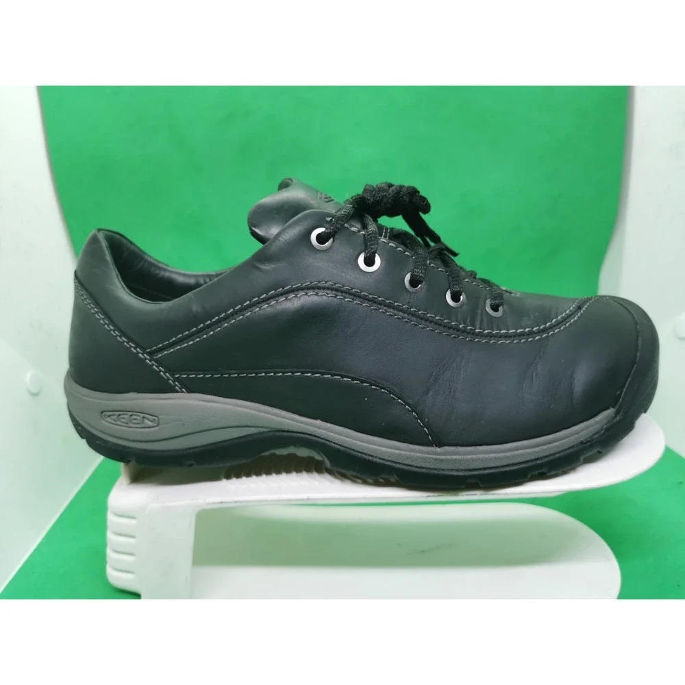 KEEN Women's Presidio II Hiking Shoe 1018314 Black Leather Grey US 9.5 EU 40